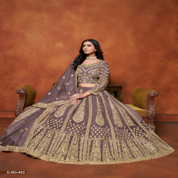 Women's Premium Wedding Net Lehenga Choli with Embroidered Dupatta